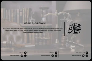 خطوات قضية النفقة