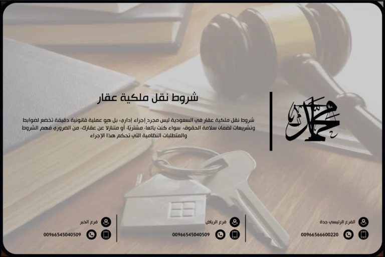شروط نقل ملكية عقار