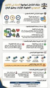 إنفوغرافيك دليلك الشامل لمواجهة الابتزاز في القانون السعودي